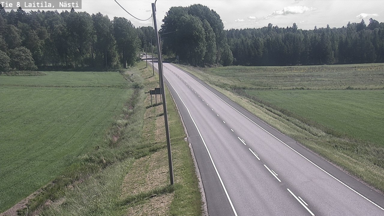 Weather Camera Image Väg 8  Letala, Nästi, Laitila, Varsinais-Suomi