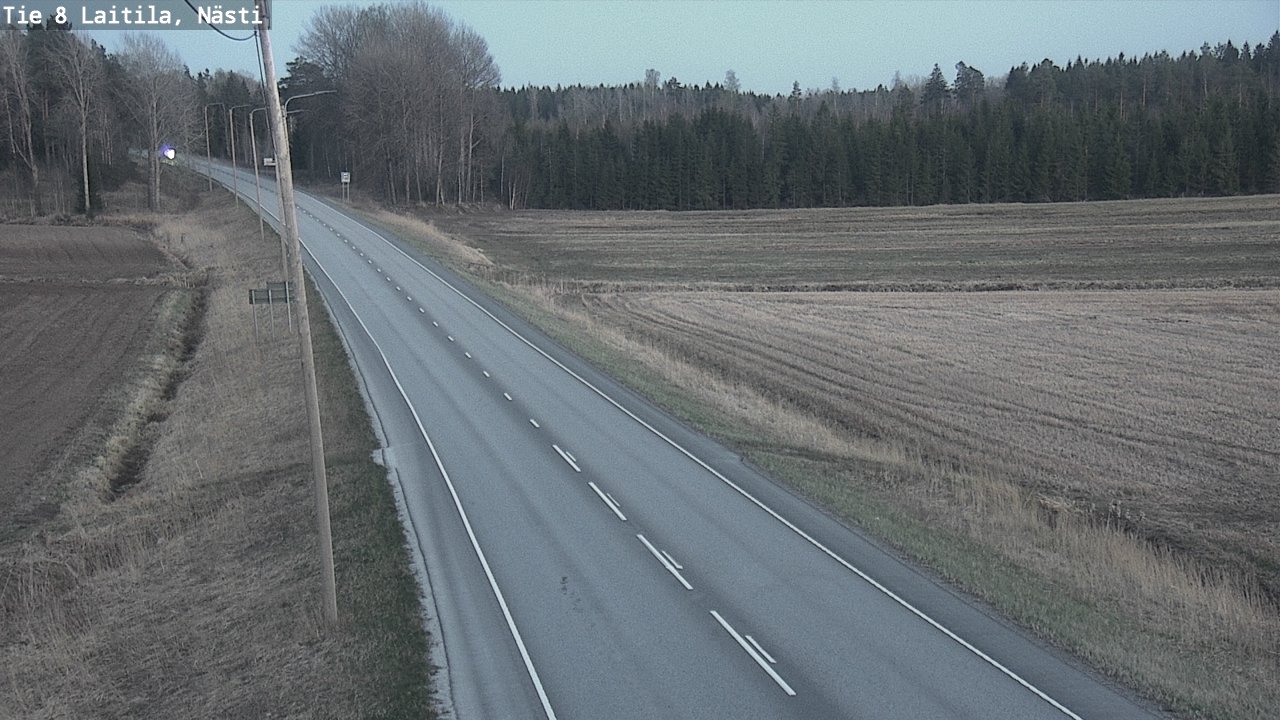 Weather Camera Image Road 8  Laitila, Nästi, Laitila, Varsinais-Suomi