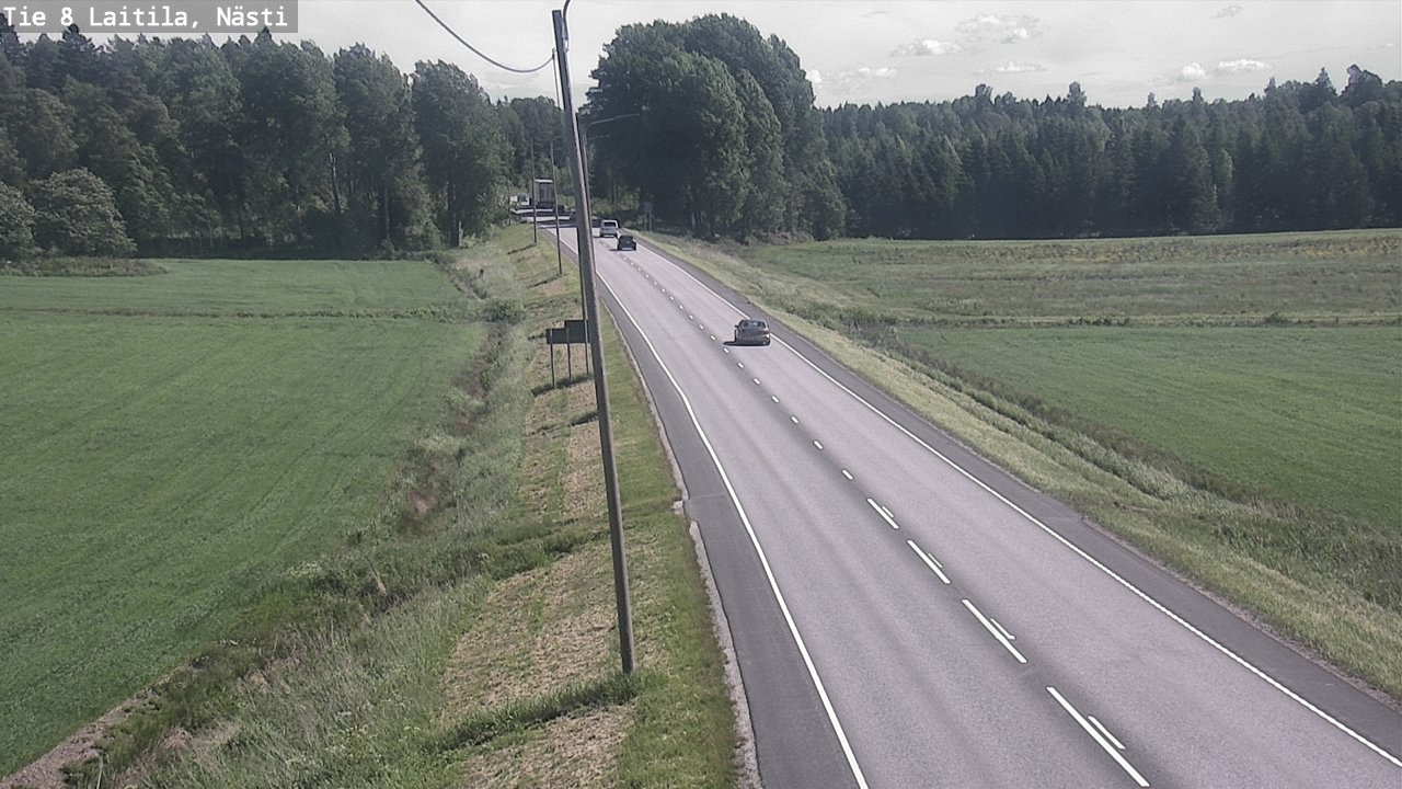 Weather Camera Image Väg 8  Letala, Nästi, Laitila, Varsinais-Suomi