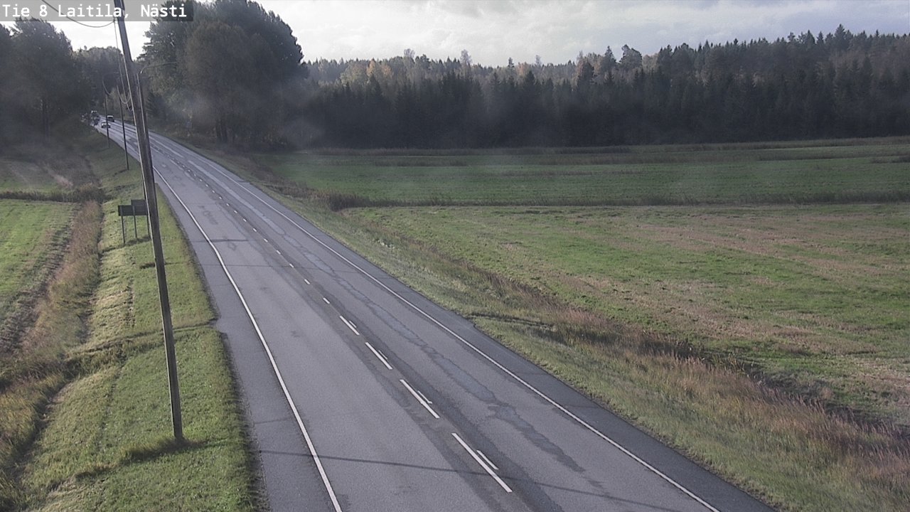 Weather Camera Image Väg 8  Letala, Nästi, Laitila, Varsinais-Suomi