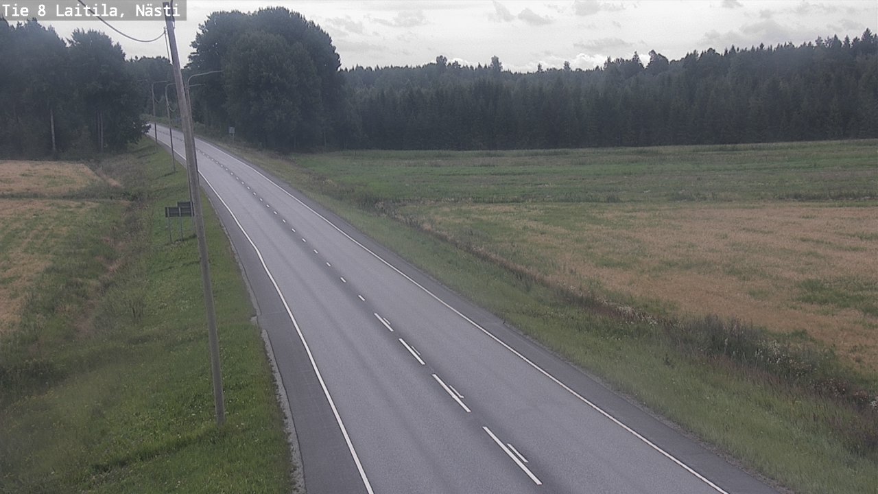 Weather Camera Image Väg 8  Letala, Nästi, Laitila, Varsinais-Suomi