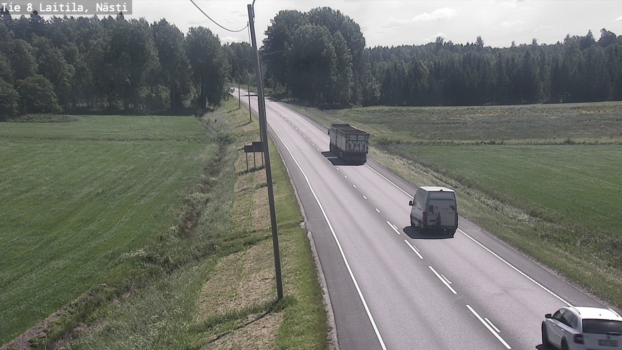 Weather Camera Image Väg 8  Letala, Nästi, Laitila, Varsinais-Suomi