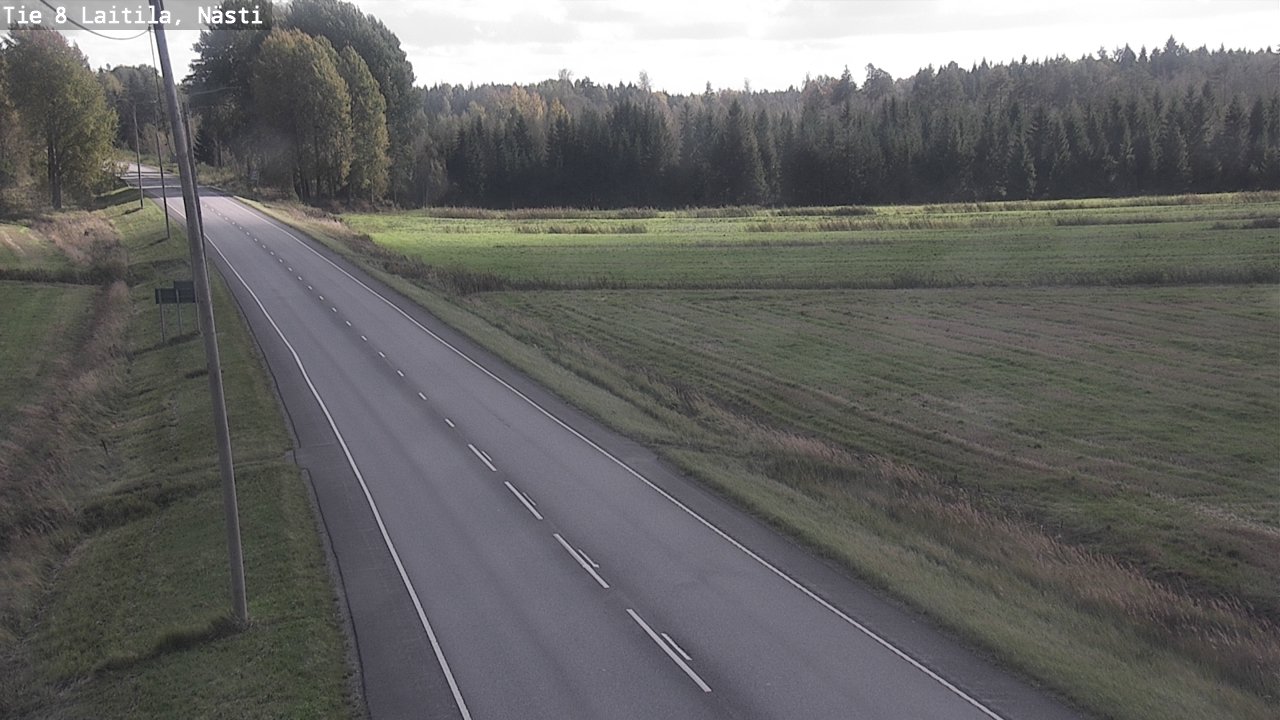 Weather Camera Image Road 8  Laitila, Nästi, Laitila, Varsinais-Suomi