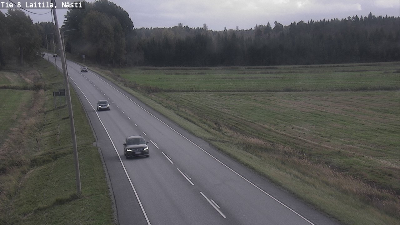 Weather Camera Image Väg 8  Letala, Nästi, Laitila, Varsinais-Suomi