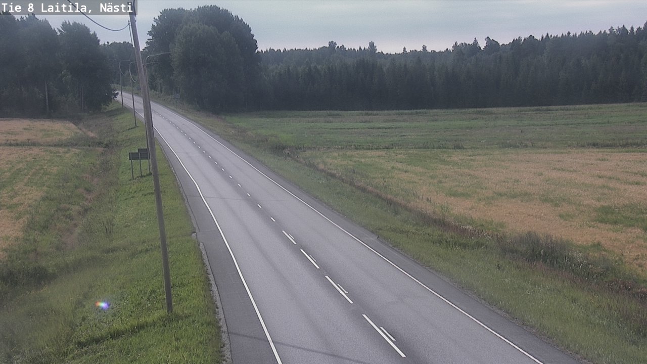 Weather Camera Image Väg 8  Letala, Nästi, Laitila, Varsinais-Suomi