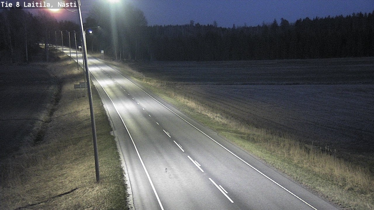 Weather Camera Image Väg 8  Letala, Nästi, Laitila, Varsinais-Suomi
