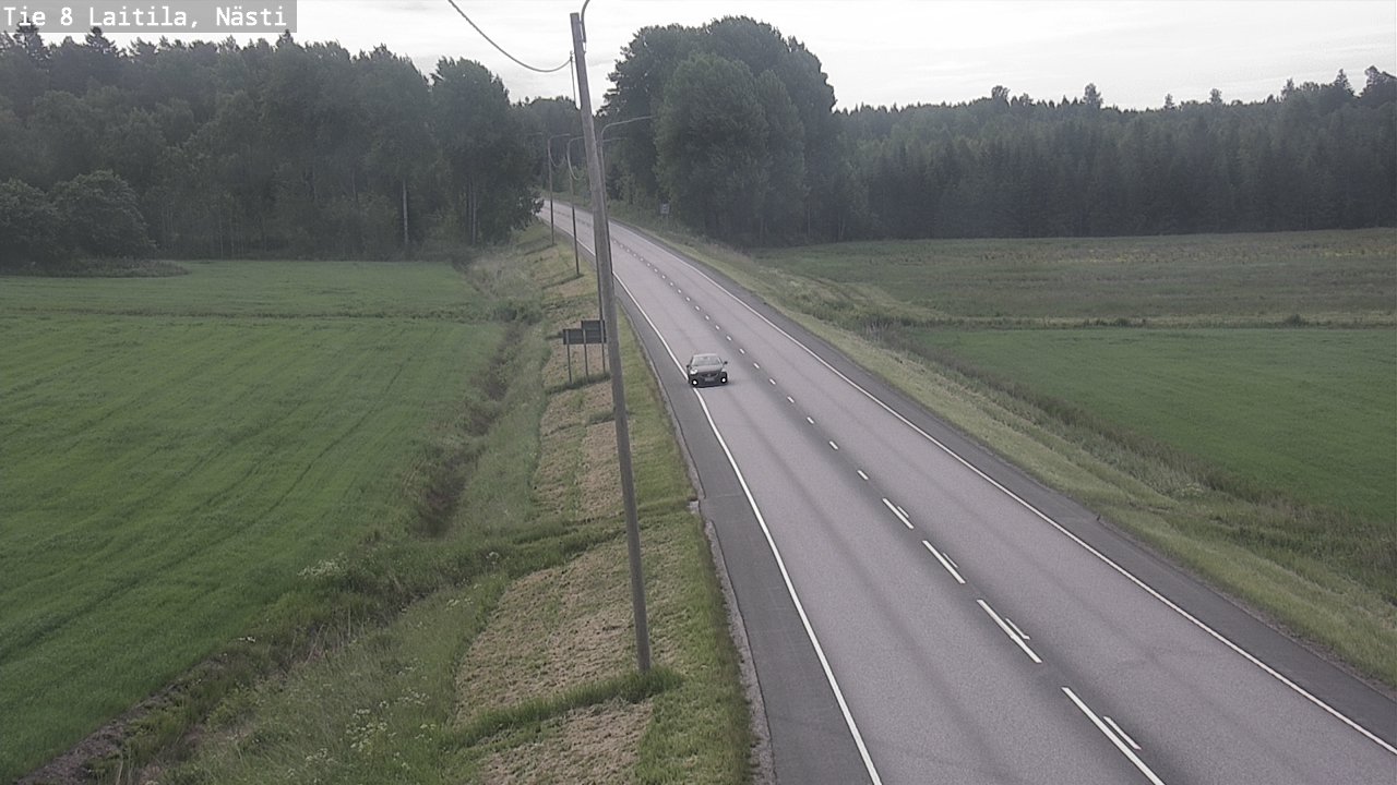 Weather Camera Image Väg 8  Letala, Nästi, Laitila, Varsinais-Suomi