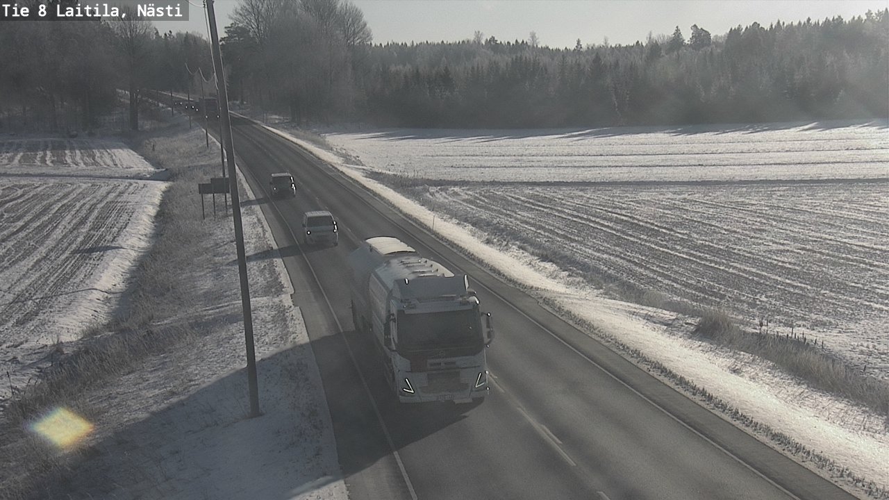 Weather Camera Image Road 8  Laitila, Nästi, Laitila, Varsinais-Suomi