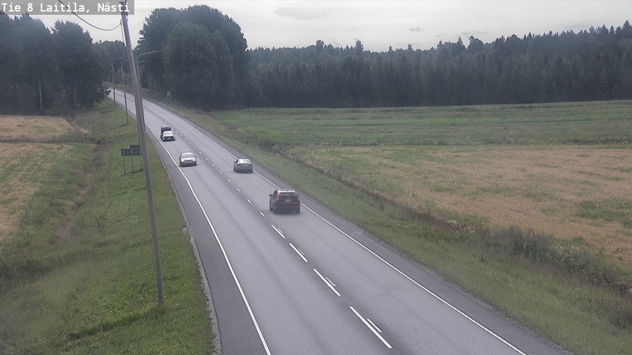 Weather Camera Image Väg 8  Letala, Nästi, Laitila, Varsinais-Suomi