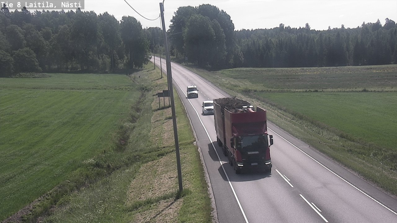 Weather Camera Image Väg 8  Letala, Nästi, Laitila, Varsinais-Suomi
