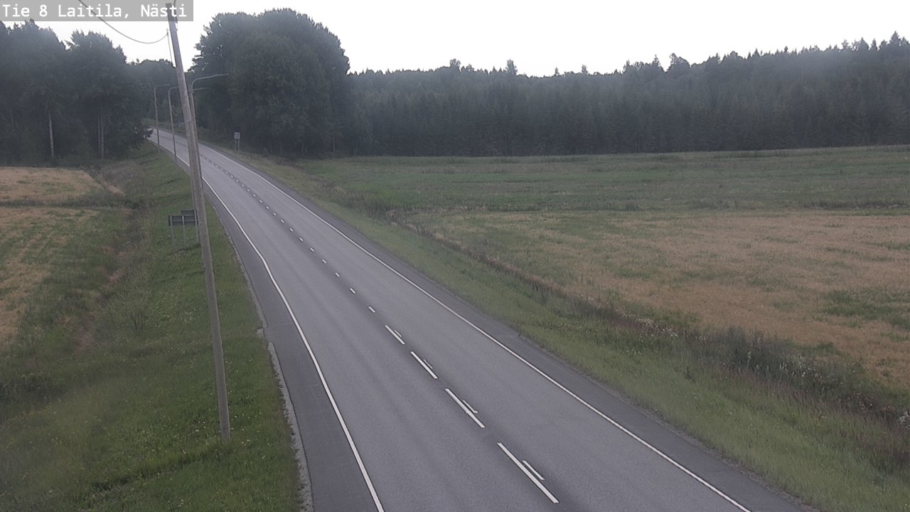 Weather Camera Image Road 8  Laitila, Nästi, Laitila, Varsinais-Suomi