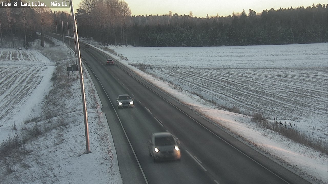 Weather Camera Image Road 8  Laitila, Nästi, Laitila, Varsinais-Suomi