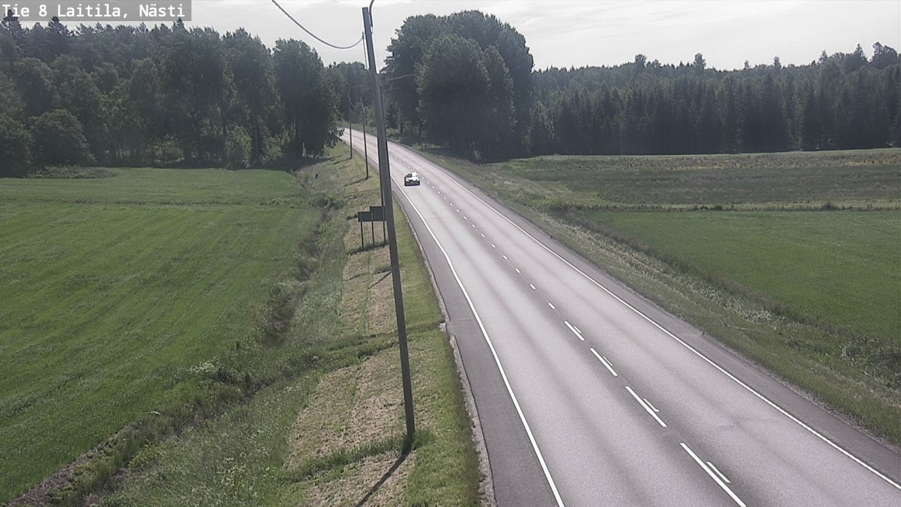 Weather Camera Image Väg 8  Letala, Nästi, Laitila, Varsinais-Suomi
