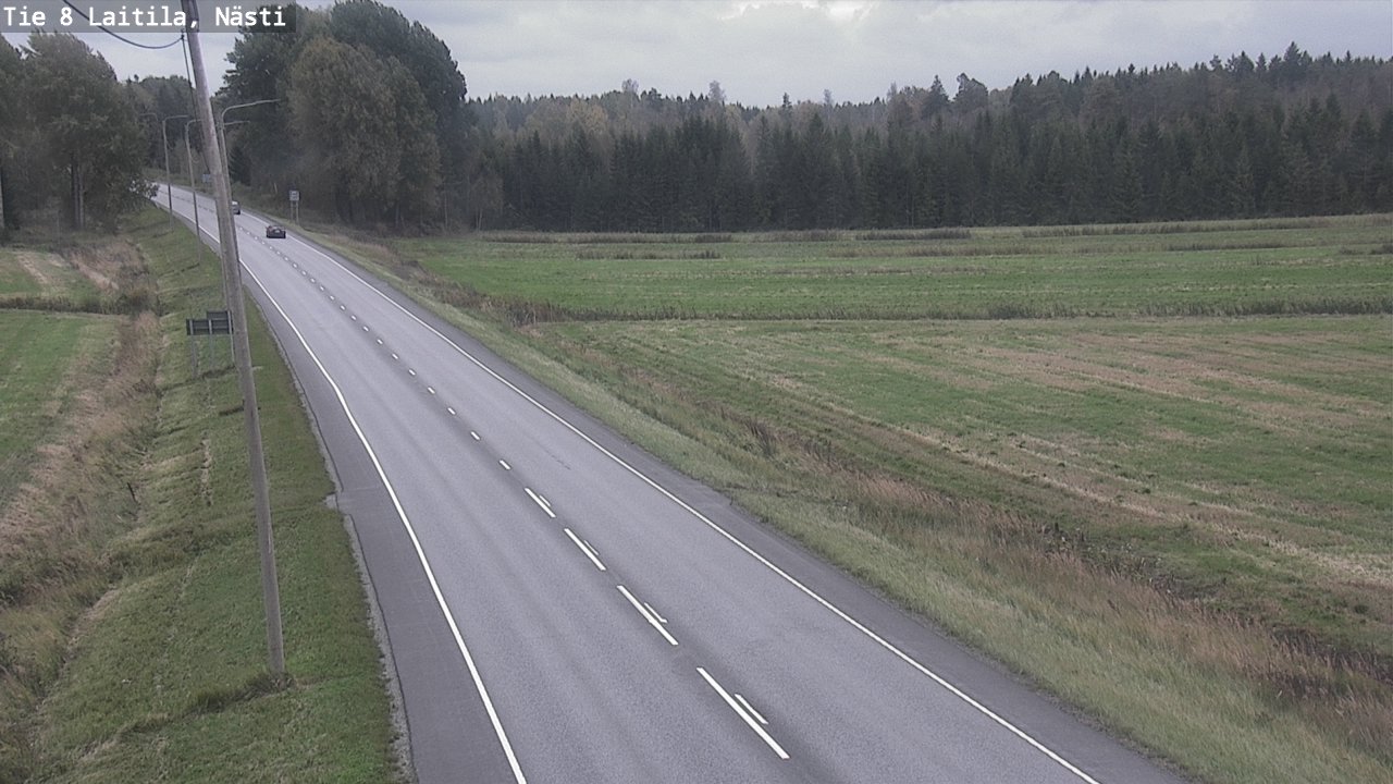 Weather Camera Image Väg 8  Letala, Nästi, Laitila, Varsinais-Suomi