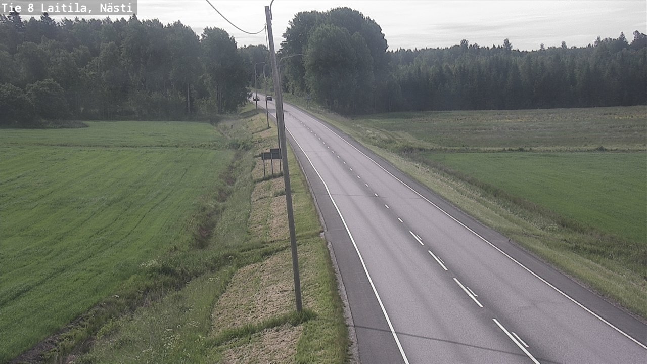Weather Camera Image Väg 8  Letala, Nästi, Laitila, Varsinais-Suomi