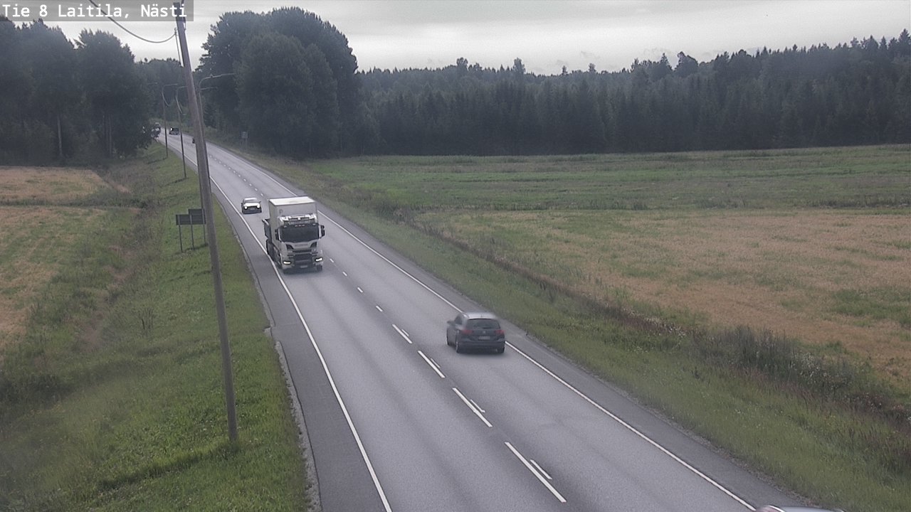 Weather Camera Image Väg 8  Letala, Nästi, Laitila, Varsinais-Suomi