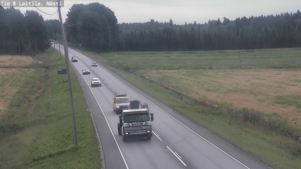 Weather Camera Image Väg 8  Letala, Nästi, Laitila, Varsinais-Suomi