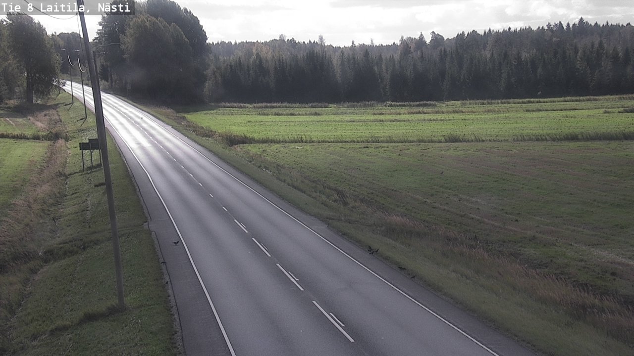 Weather Camera Image Road 8  Laitila, Nästi, Laitila, Varsinais-Suomi