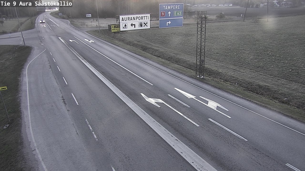 Weather Camera Image Väg 9 Aura, Säästökallio, Aura, Varsinais-Suomi