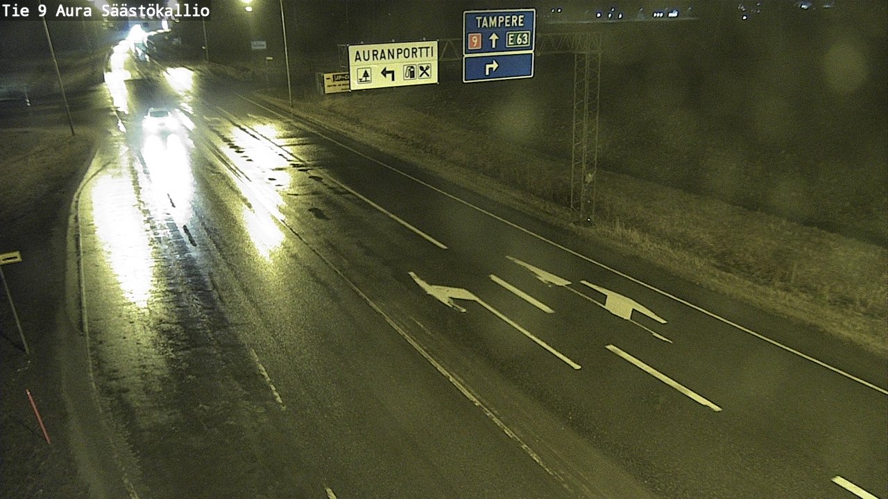 Kelikamerat Kuva Tie 9 Aura, Säästökallio, Aura, Varsinais-Suomi