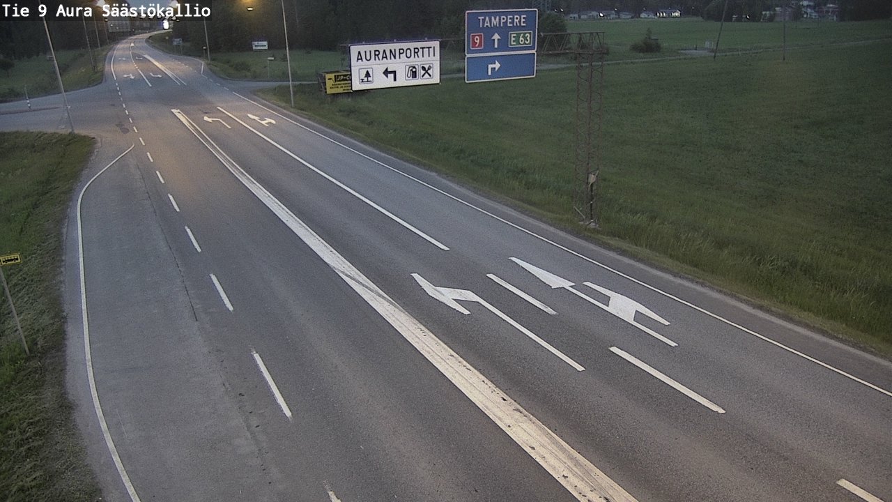 Kelikamerat Kuva Tie 9 Aura, Säästökallio, Aura, Varsinais-Suomi