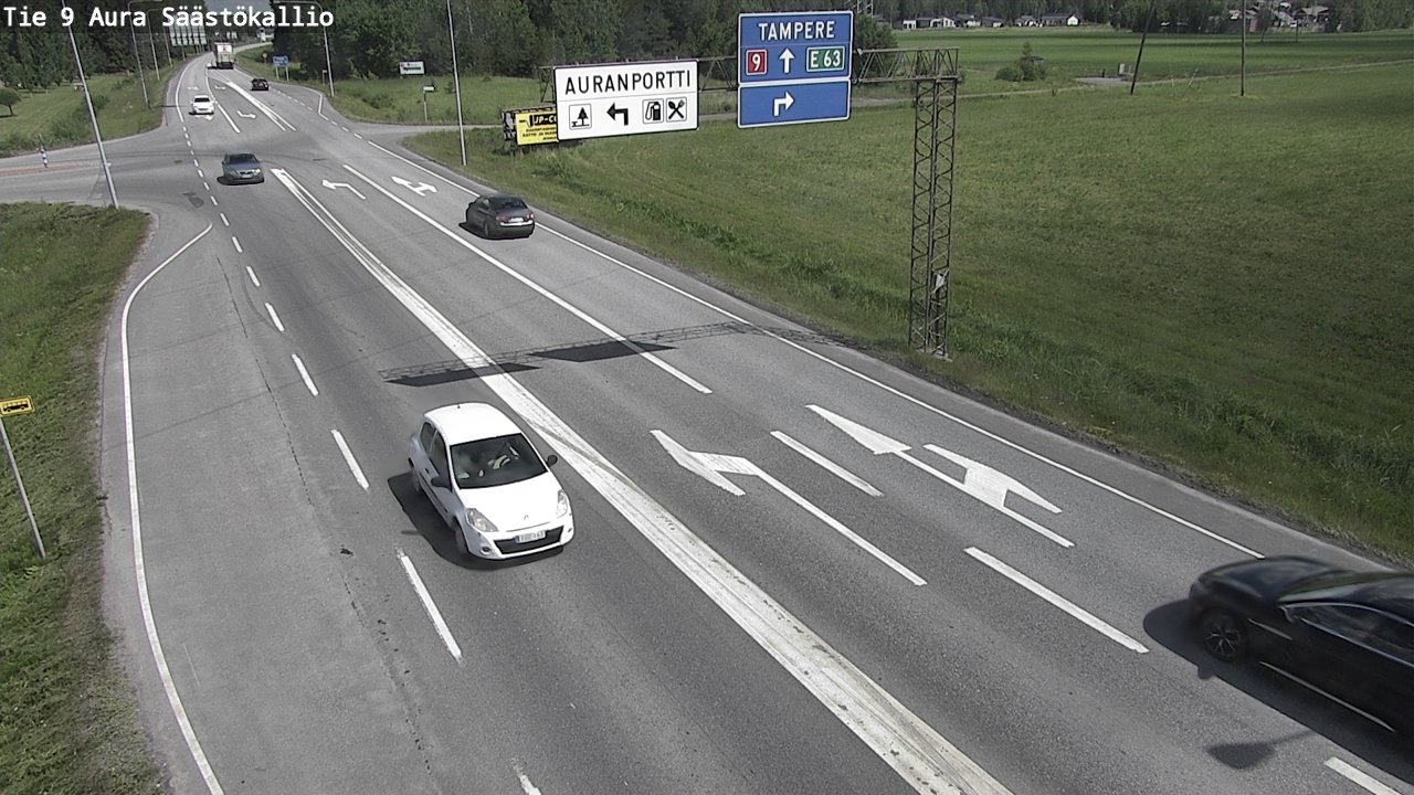 Kelikamerat Kuva Tie 9 Aura, Säästökallio, Aura, Varsinais-Suomi
