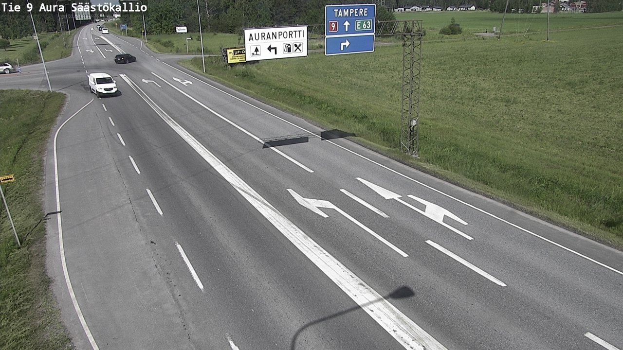 Kelikamerat Kuva Tie 9 Aura, Säästökallio, Aura, Varsinais-Suomi