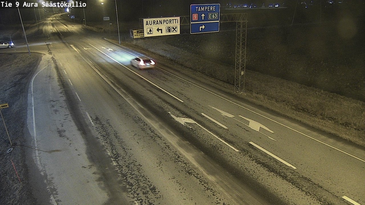 Weather Camera Image Road 9 Aura, Säästökallio, Aura, Varsinais-Suomi