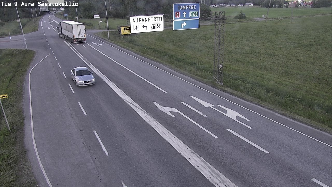 Kelikamerat Kuva Tie 9 Aura, Säästökallio, Aura, Varsinais-Suomi