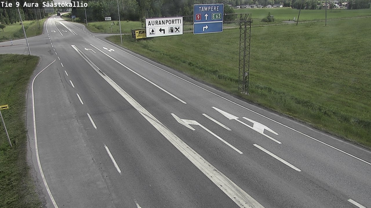 Kelikamerat Kuva Tie 9 Aura, Säästökallio, Aura, Varsinais-Suomi