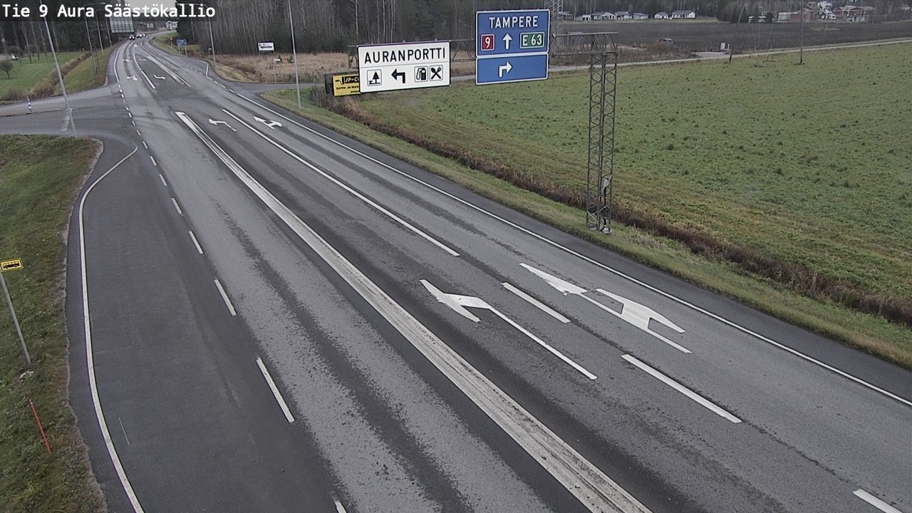 Kelikamerat Kuva Tie 9 Aura, Säästökallio, Aura, Varsinais-Suomi