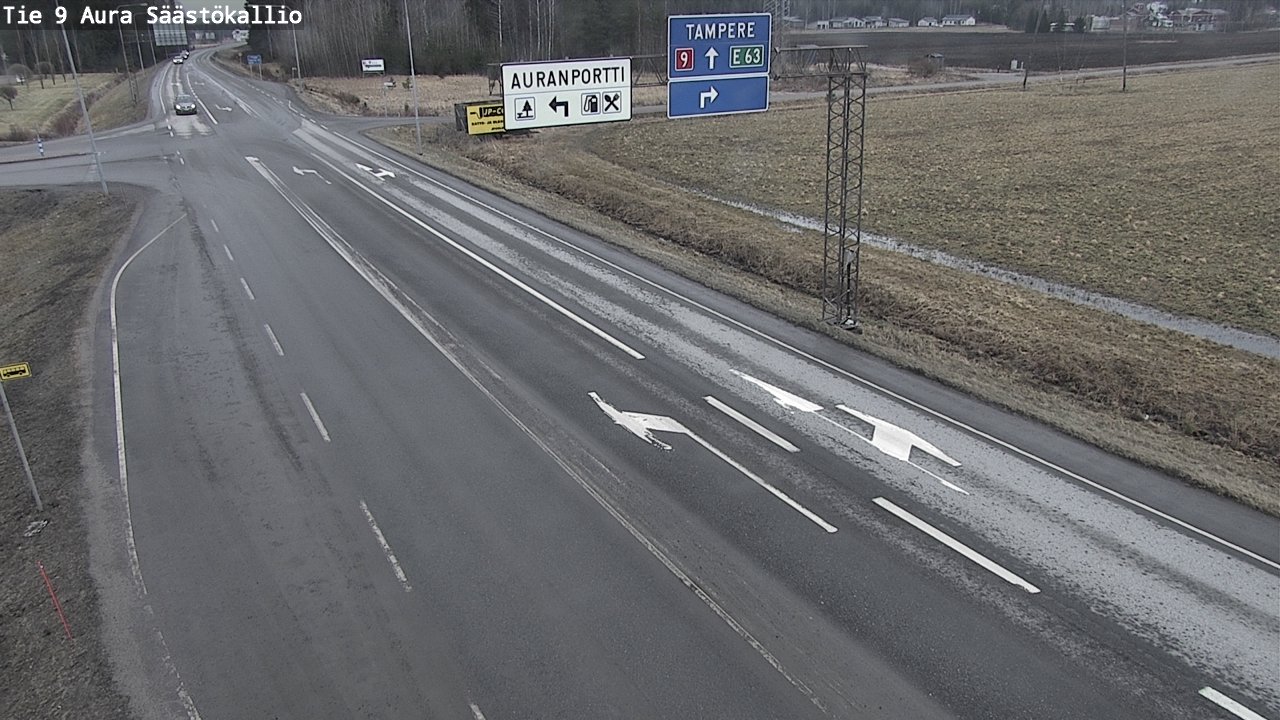 Kelikamerat Kuva Tie 9 Aura, Säästökallio, Aura, Varsinais-Suomi