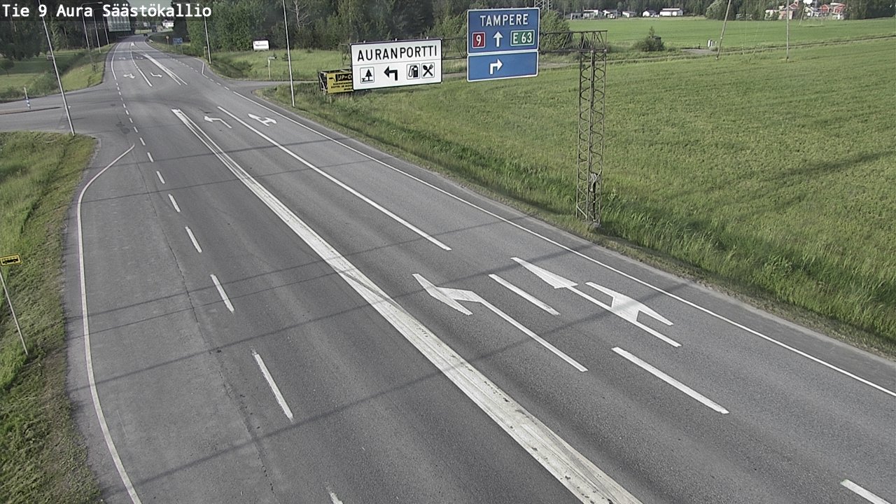 Kelikamerat Kuva Tie 9 Aura, Säästökallio, Aura, Varsinais-Suomi