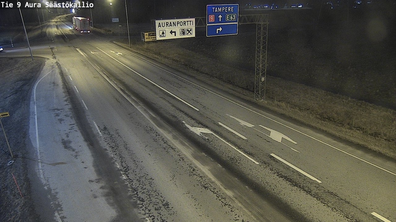 Weather Camera Image Väg 9 Aura, Säästökallio, Aura, Varsinais-Suomi