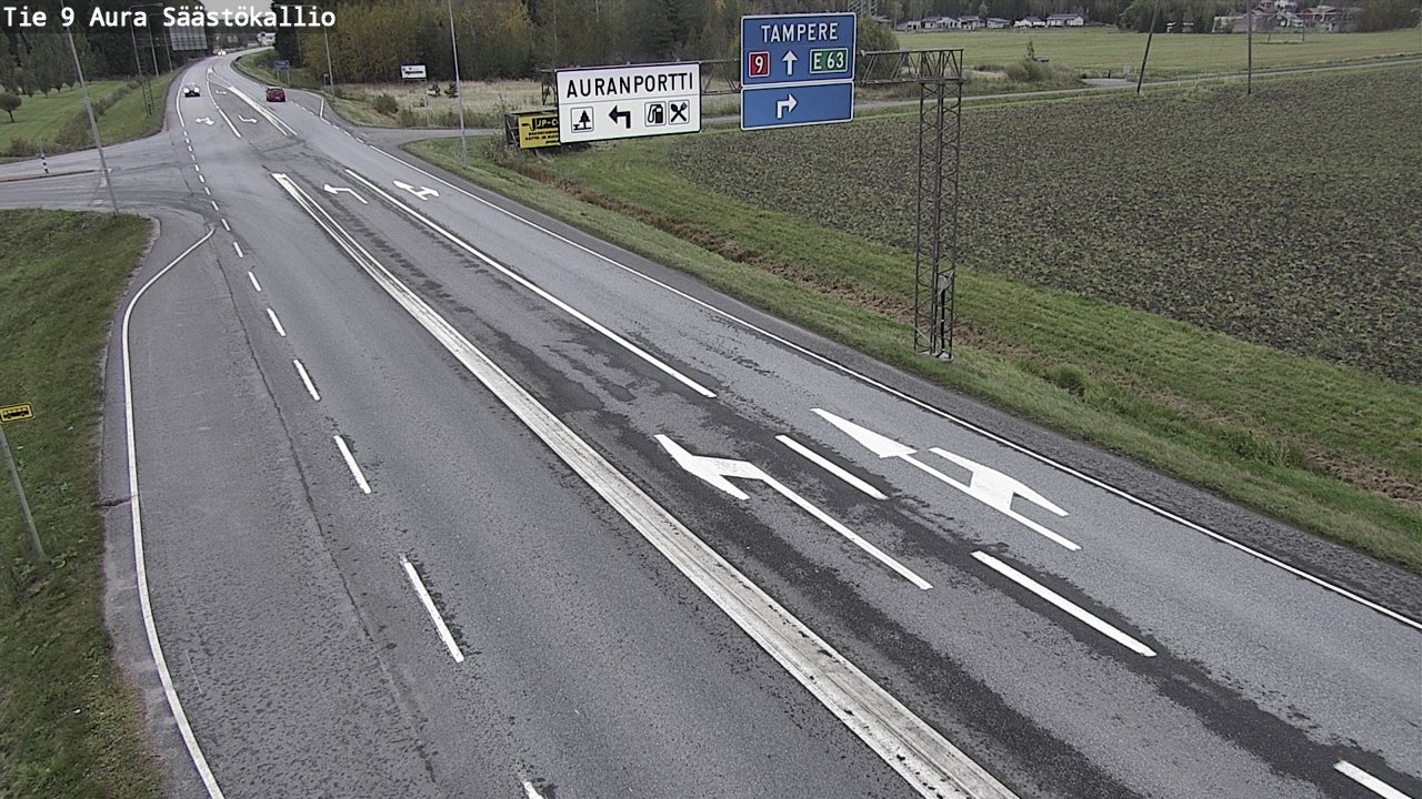 Kelikamerat Kuva Tie 9 Aura, Säästökallio, Aura, Varsinais-Suomi