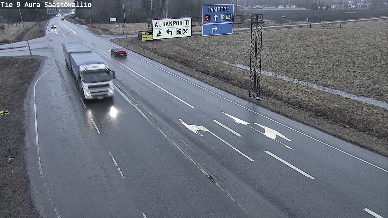 Kelikamerat Kuva Tie 9 Aura, Säästökallio, Aura, Varsinais-Suomi