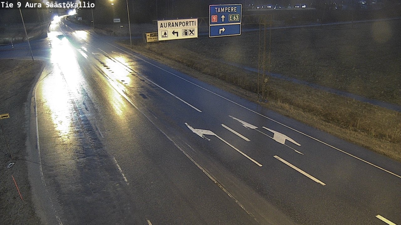 Kelikamerat Kuva Tie 9 Aura, Säästökallio, Aura, Varsinais-Suomi