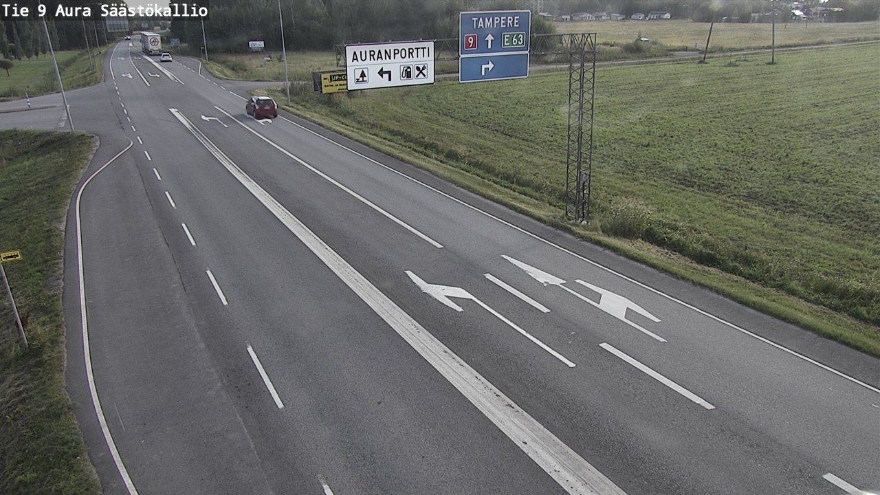 Kelikamerat Kuva Tie 9 Aura, Säästökallio, Aura, Varsinais-Suomi