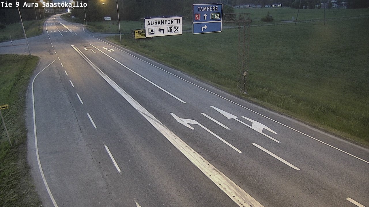 Kelikamerat Kuva Tie 9 Aura, Säästökallio, Aura, Varsinais-Suomi