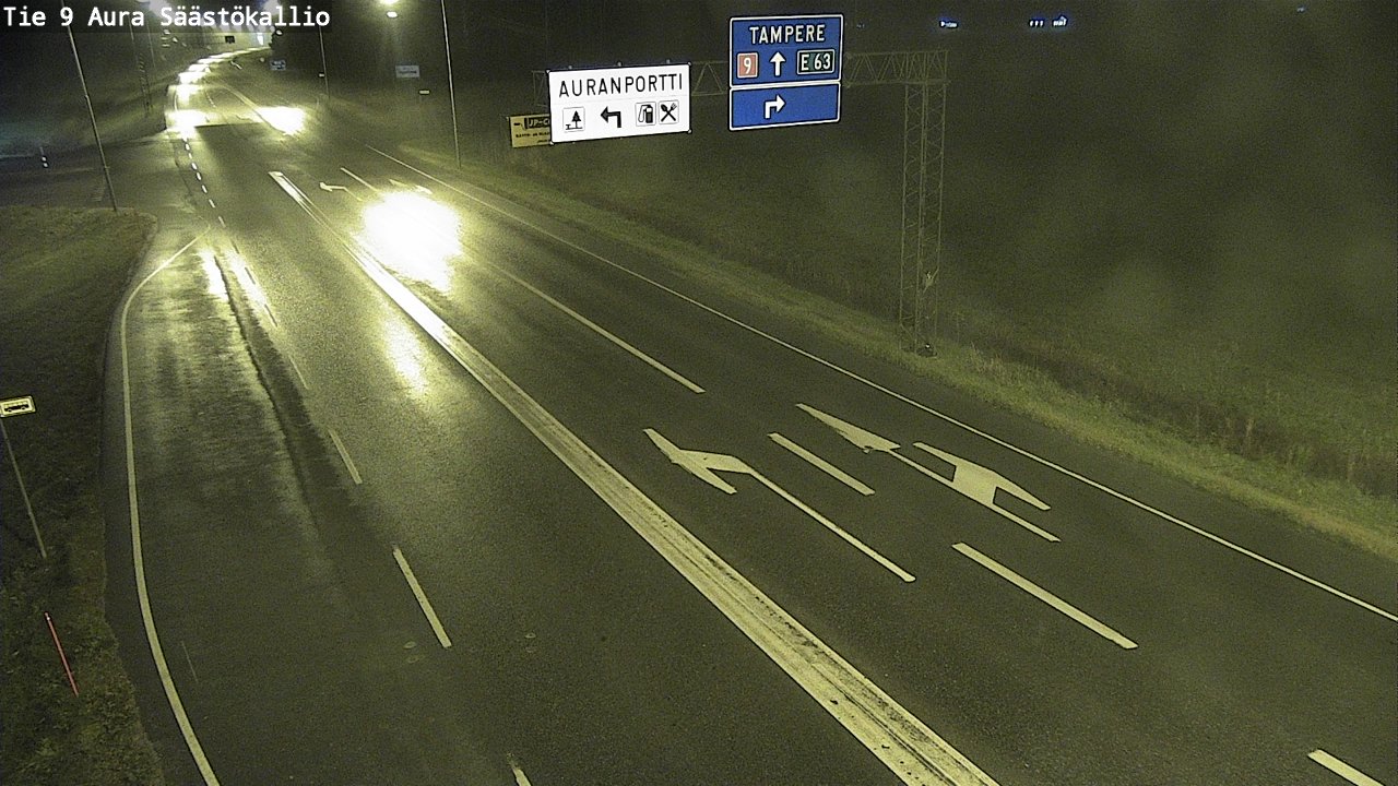 Kelikamerat Kuva Tie 9 Aura, Säästökallio, Aura, Varsinais-Suomi