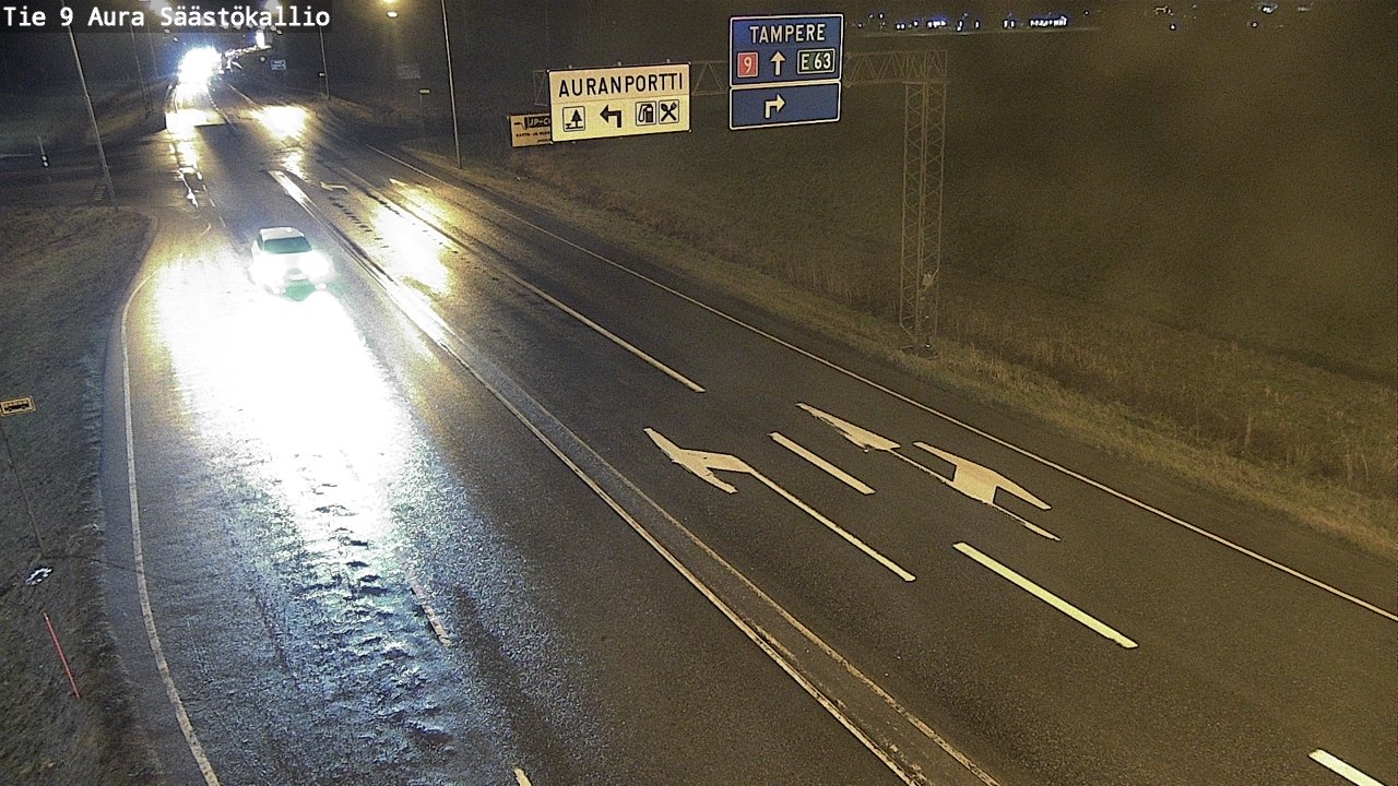 Weather Camera Image Väg 9 Aura, Säästökallio, Aura, Varsinais-Suomi