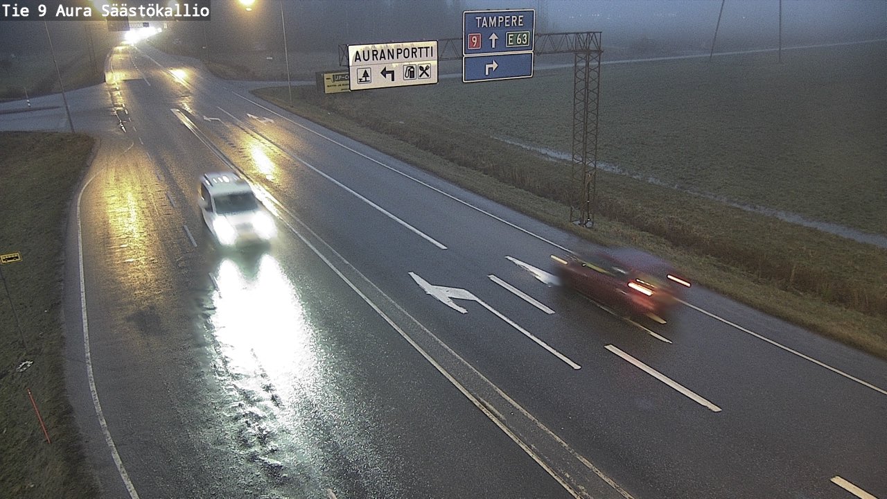 Weather Camera Image Väg 9 Aura, Säästökallio, Aura, Varsinais-Suomi