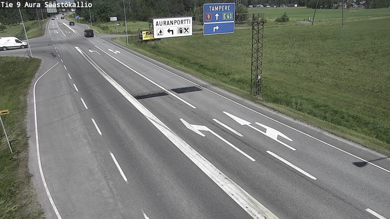 Weather Camera Image Väg 9 Aura, Säästökallio, Aura, Varsinais-Suomi