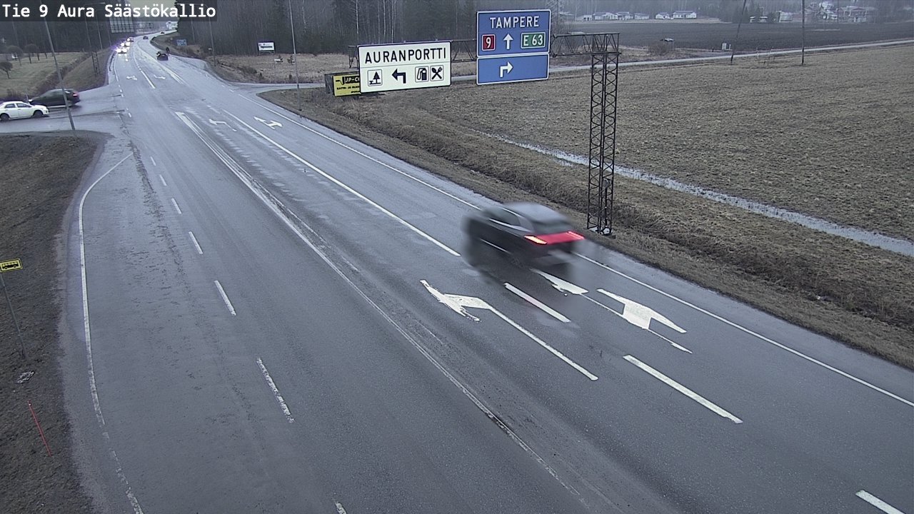 Kelikamerat Kuva Tie 9 Aura, Säästökallio, Aura, Varsinais-Suomi