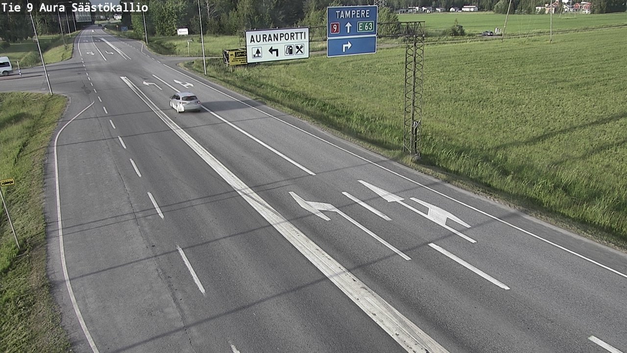 Kelikamerat Kuva Tie 9 Aura, Säästökallio, Aura, Varsinais-Suomi