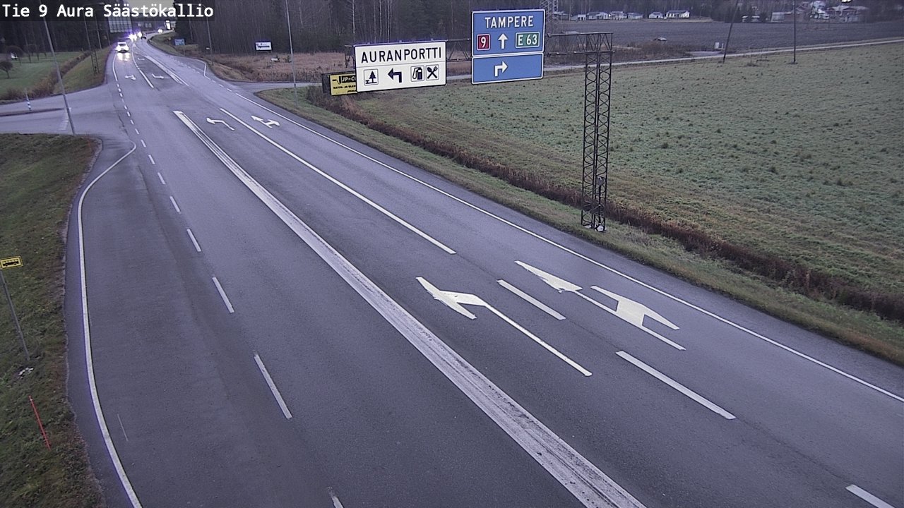 Kelikamerat Kuva Tie 9 Aura, Säästökallio, Aura, Varsinais-Suomi