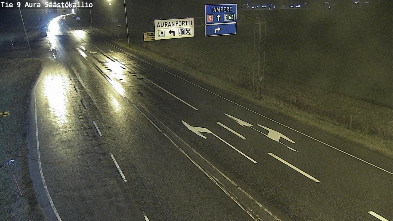 Weather Camera Image Väg 9 Aura, Säästökallio, Aura, Varsinais-Suomi