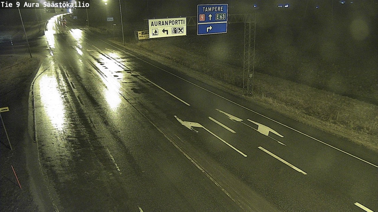 Kelikamerat Kuva Tie 9 Aura, Säästökallio, Aura, Varsinais-Suomi