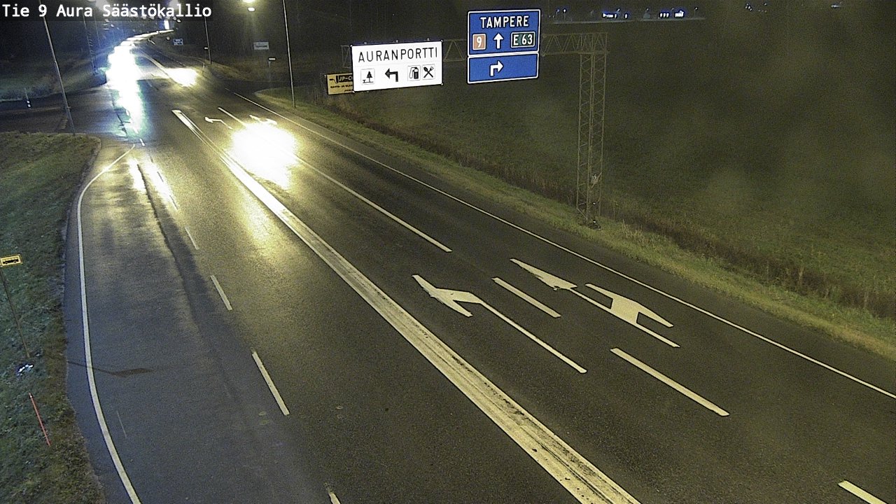 Kelikamerat Kuva Tie 9 Aura, Säästökallio, Aura, Varsinais-Suomi