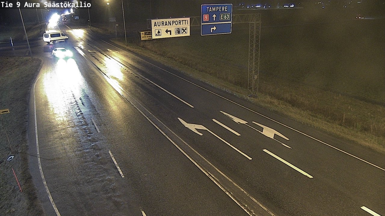 Weather Camera Image Väg 9 Aura, Säästökallio, Aura, Varsinais-Suomi